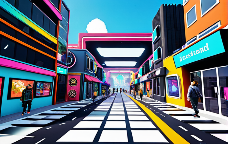 Metaverse Land Plot**

"A vibrant and bustling virtual cityscape within Decentraland, showing various avatars interacting with digital storefronts and art installations on purchased land plots. The scene is dynamic, showcasing the potential for commerce and social interaction. Focus on a plot of land with a half-built futuristic structure, hinting at development potential. Bright colors, high detail, and a sense of limitless possibility. Safe for work, appropriate content, fully clothed avatars, family-friendly metaverse scene, perfect anatomy, natural proportions, professional digital art."

**
